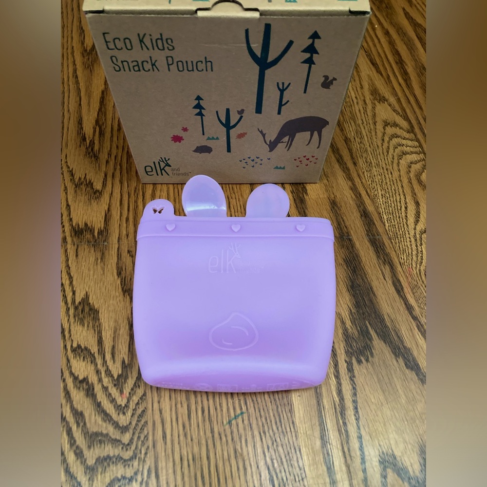 🫎Elk&Friends🐿️resealable/reusable 8ozsilicone snack pouch dishwasher safe🌿NEW🌿